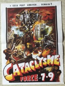 affiche cinema cataclysme force 7,9
