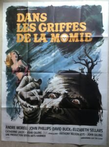 affiche cinema dans les griffes de la momie