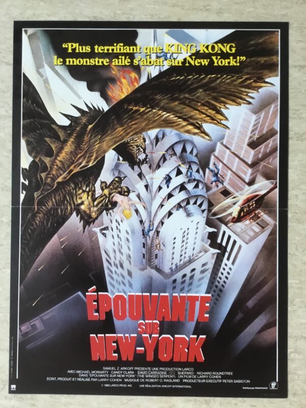 affiche cinéma épouvante sur New York