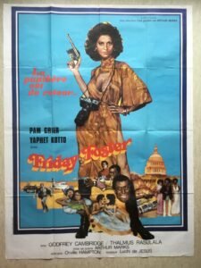 Affiche originale de cinéma du film de blaxploitation Friday Foster avec Pamela Grier
