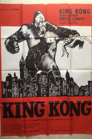 Affiche originale de cinéma du film King Kong de 1933
