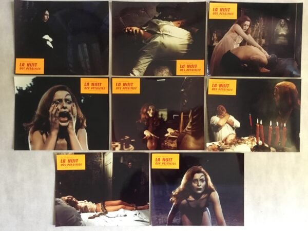 Jeu complet de photos d'exploitation du film la nuit des pétrifiés
