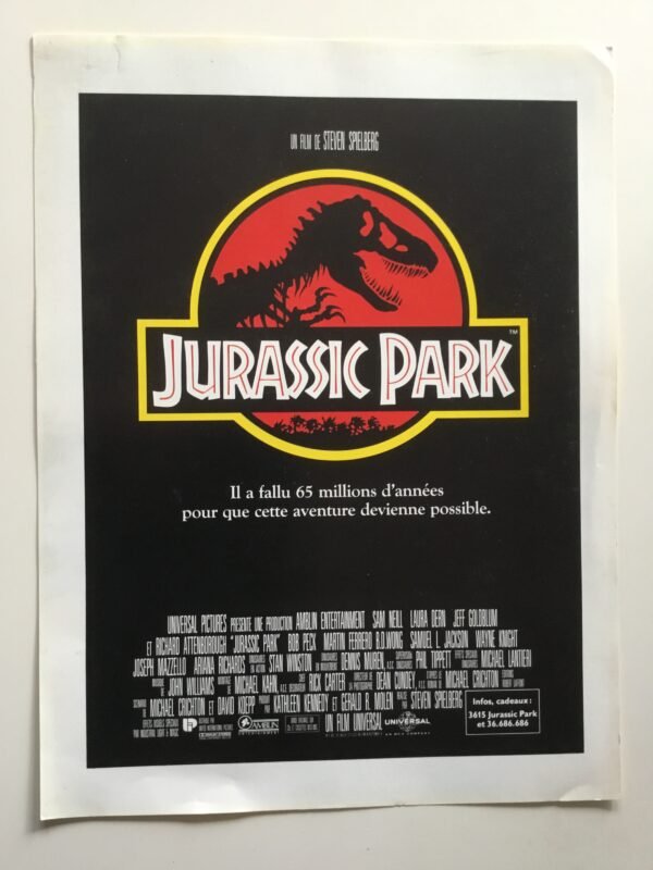 affiche cinema Jurassic Park