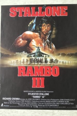 affiche cinema Rambo 3
