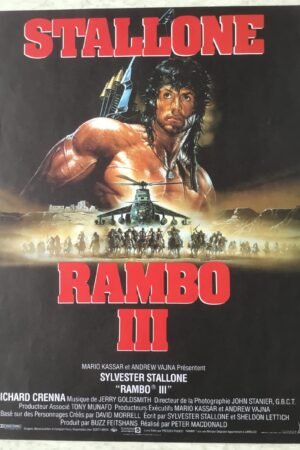 affiche cinema Rambo 3