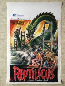 affiche cinema belge reptilicus