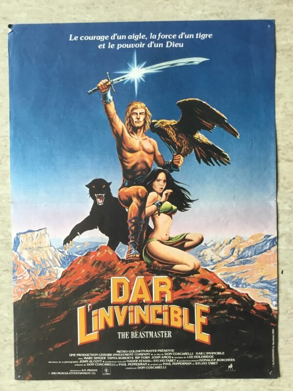 affiche de cinema dar l'invincible