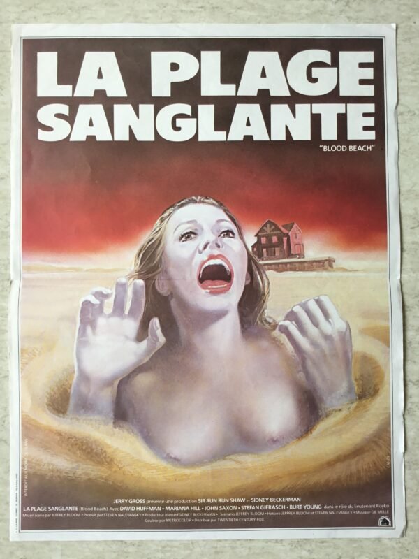 affiche de cinema la plage sanglante