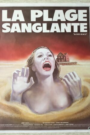 affiche de cinema la plage sanglante