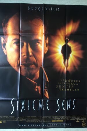 affiche de cinema le sixième sens (bruce willis)
