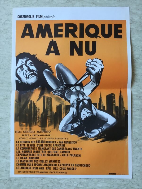 affiche cinema Amérique a nu