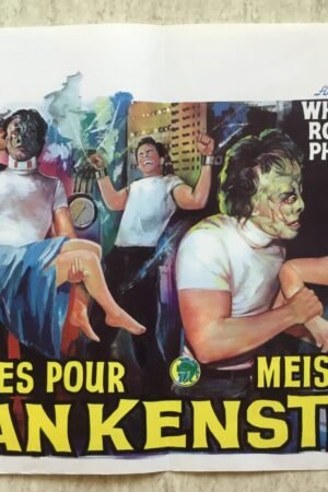 affiche cinema des filles pour Frankenstein