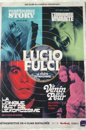 Affiche originale de cinéma de la retrospective Lucio Fulci