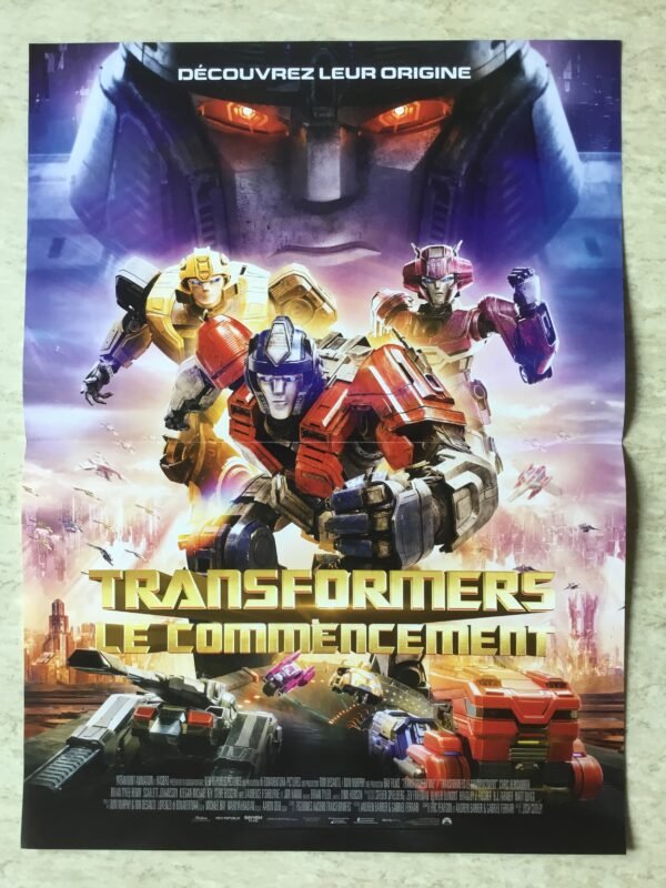 Affiche de cinema Transformers le commencement