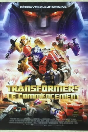 Affiche de cinema Transformers le commencement
