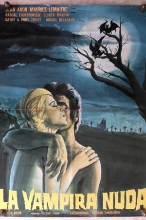 affiche de cinéma italienne la vampira nuda (Jean Rollin)
