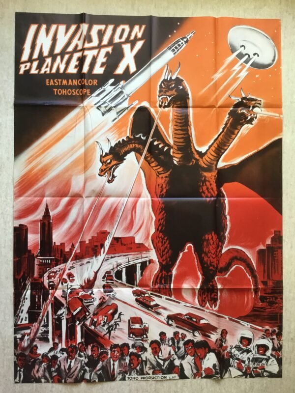 affiche cinéma invasion planète X (rare)