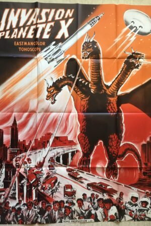 affiche cinéma invasion planète X (rare)