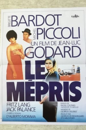 affiche cinema vintage le mépris
