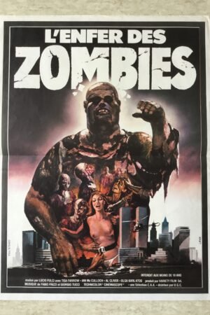 Petite affiche cinéma l'enfer des zombies