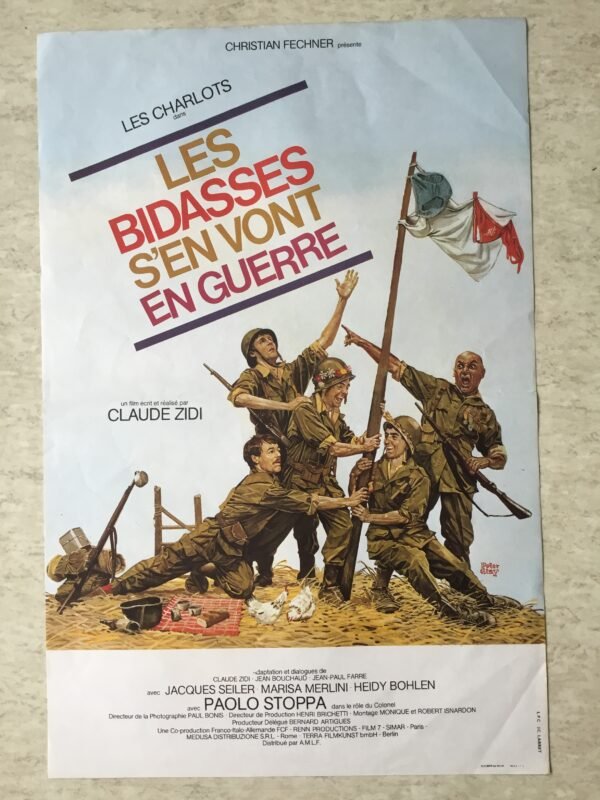 affiche cinéma les bidasses s'en vont en guerre