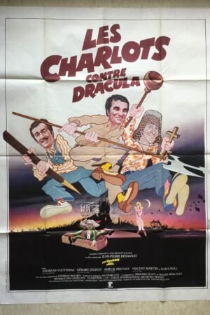 Affiche cinéma Les charlots contre Dracula