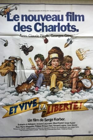 affiche de cinéma et vive la liberté (les charlots)