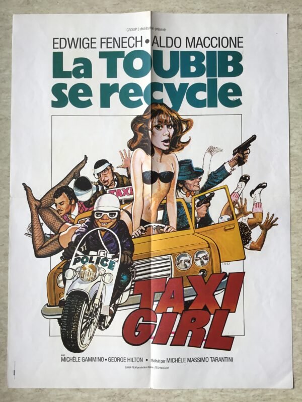 affiche de cinéma la toubib se recycle taxi girl