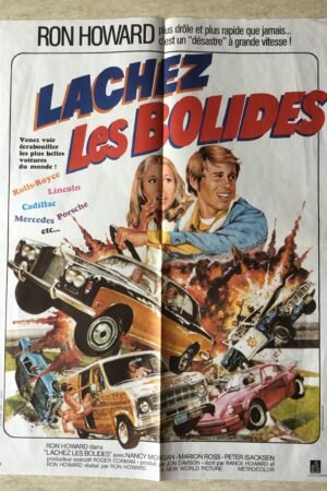 affiche cinéma vintage lâchez les bolides