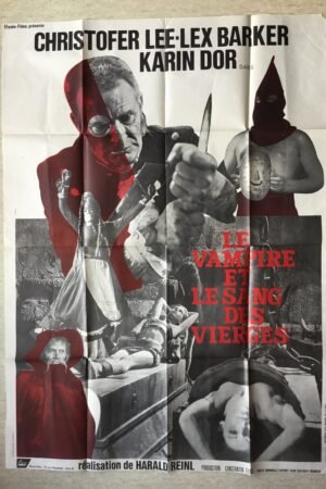 Affiche cinéma le vampire et le sang des vierges