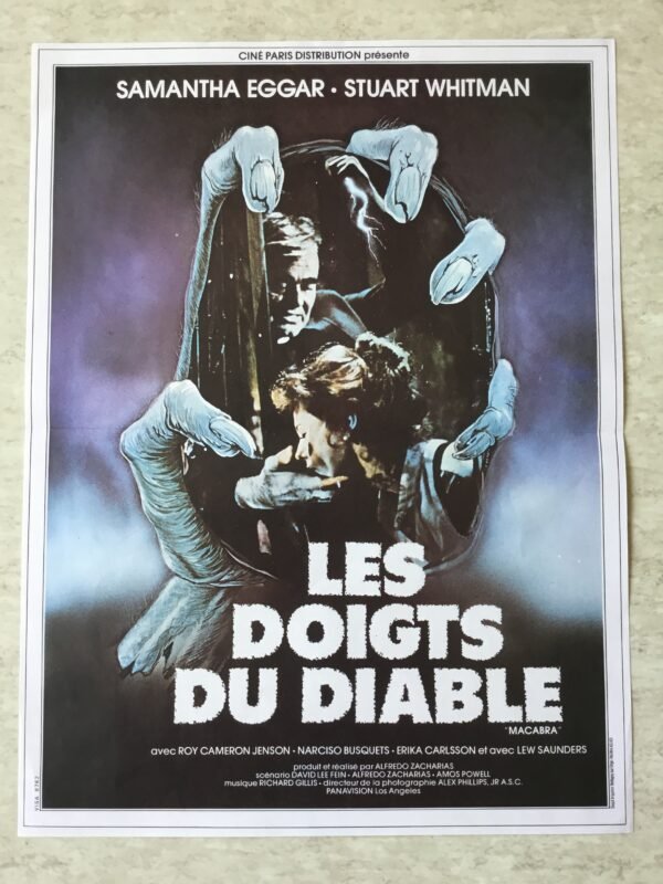 affiche cinéma les doigts du diable (macabra)