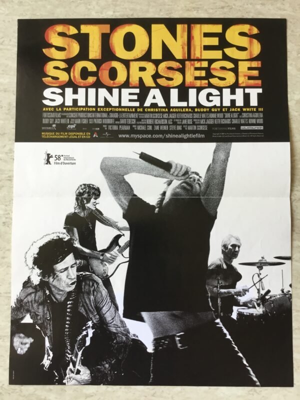 affiche cinéma shine a light