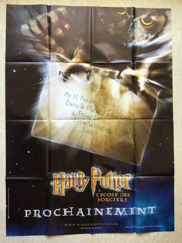 Affiche cinéma harry potter a l'ecole des sorciers