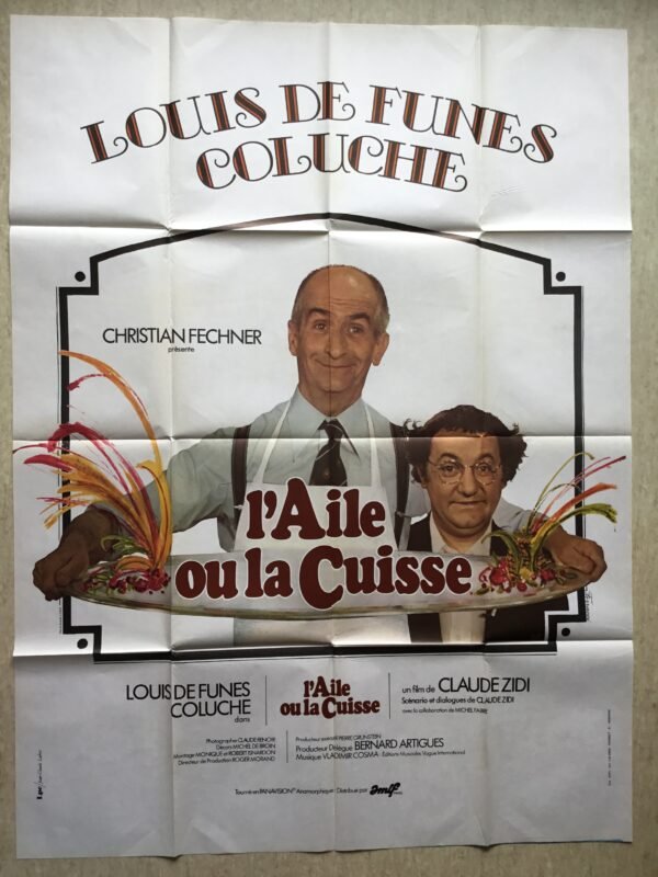 Affiche cinéma l'aile ou la cuisse