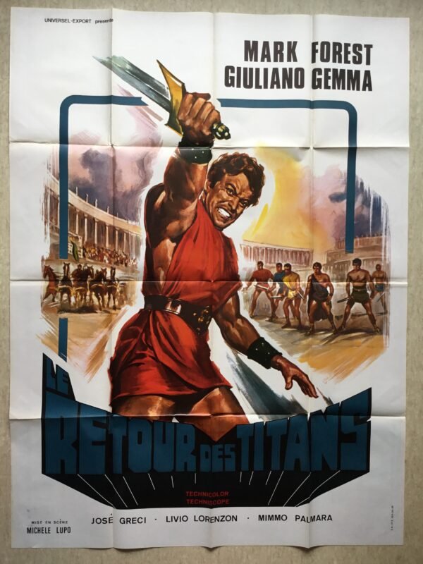 Affiche de cinéma le retour des titans