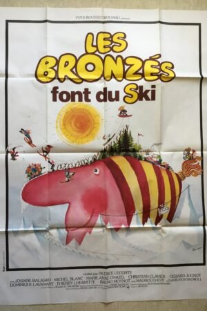 Affiche de cinéma Les bronzés font du ski