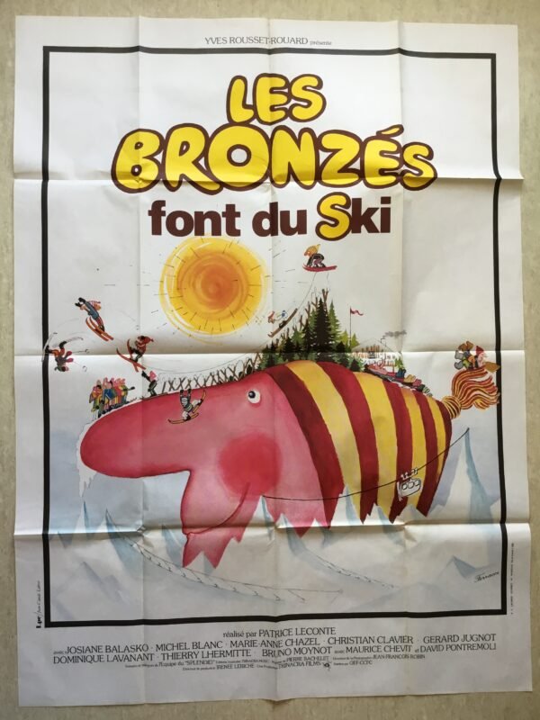 Affiche de cinéma Les bronzés font du ski