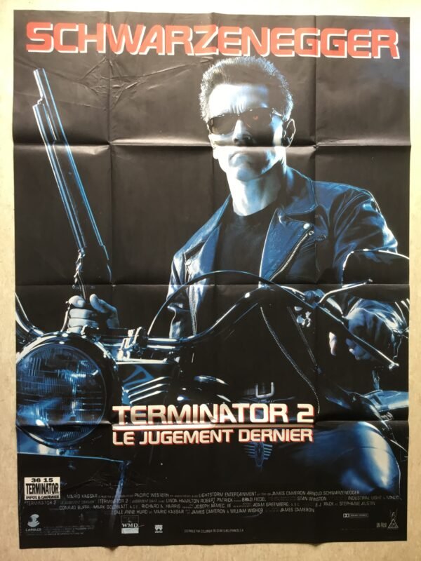 Affiche de cinéma vintage Terminator 2