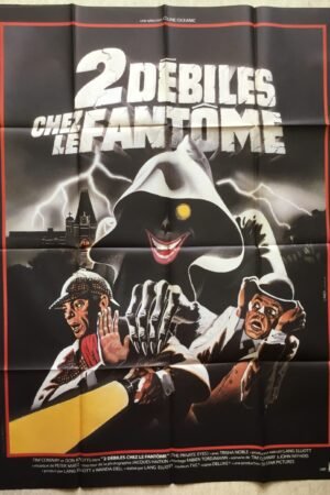 Affiche cinéma 2 débiles chez les fantômes