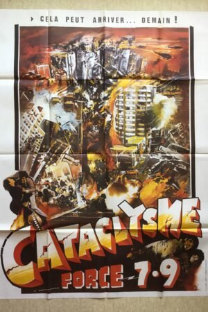 Affiche de cinéma vintage Cataclysme force 7,9