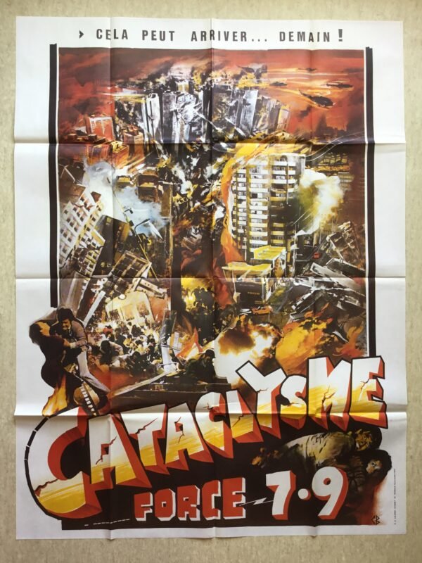 Affiche de cinéma vintage Cataclysme force 7,9