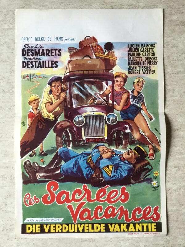 affiche cinéma ces sacrées vacances