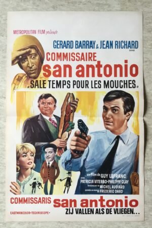 affiche de cinéma San Antonio Sale temps pour les mouches