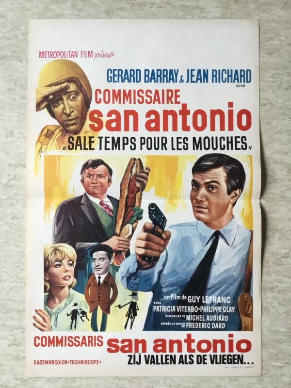 affiche de cinéma San Antonio Sale temps pour les mouches