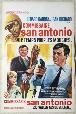 affiche de cinéma San Antonio Sale temps pour les mouches