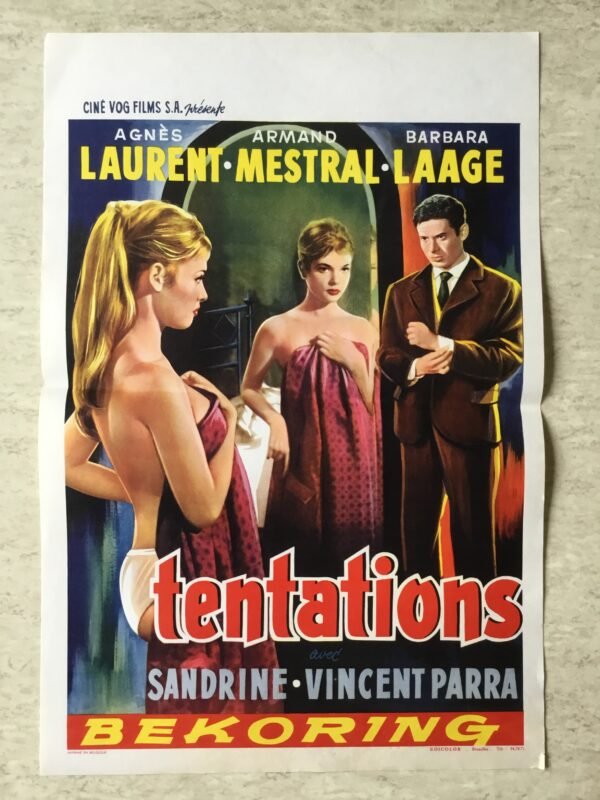 affiche de cinéma Belge Tentations
