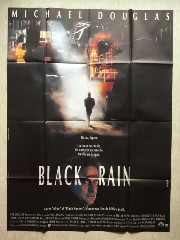 affiche de cinéma black rain