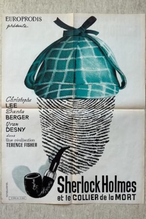 affiche de cinéma sherlock holmes et le collier de la mort