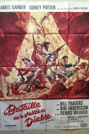 Affiche de cinéma La bataille de la vallée du diable