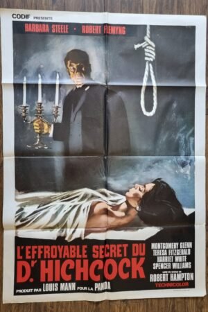 Affiche de cinéma L’effroyable secret du docteur Hichcock
